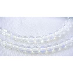 Chapelets de perles d'opalite, mer opalite, ronde, 4mm, trou: environ 0.8 mm, 15~16 pouce